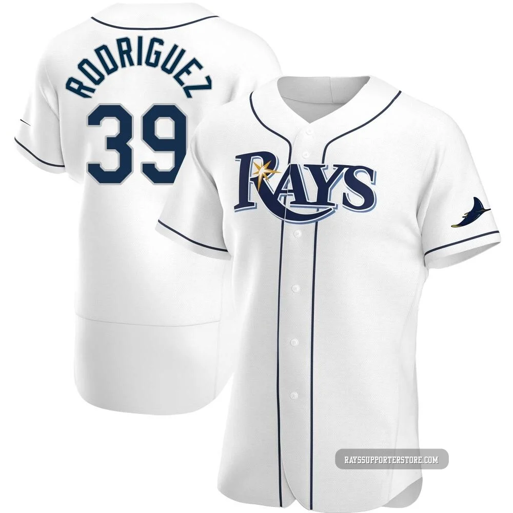 Tampa Bay Rays ＃39 Manuel Rodriguez Men's Authentic Home Jersey - White