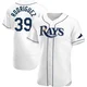 Tampa Bay Rays ＃39 Manuel Rodriguez Men's Authentic Home Jersey - White
