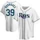 Tampa Bay Rays ＃39 Manuel Rodriguez Men's Replica Home Jersey - White