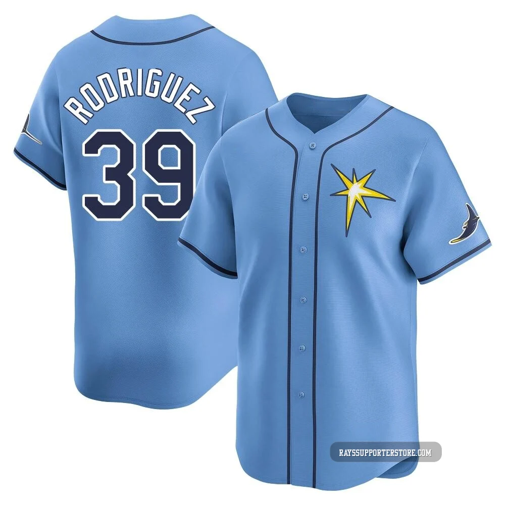 Tampa Bay Rays ＃39 Manuel Rodriguez Youth Limited Alternate Jersey - Light Blue