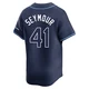 Tampa Bay Rays ＃41 Bob Seymour Men's Limited Away Jersey - Navy