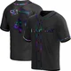 Tampa Bay Rays ＃41 Bob Seymour Men's Replica Holographic Alternate Jersey - Black