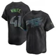 Tampa Bay Rays ＃41 Colby White Men's Limited 2024 City Connect Jersey - Charcoal