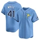 Tampa Bay Rays ＃41 Colby White Men's Limited Alternate Jersey - Light Blue