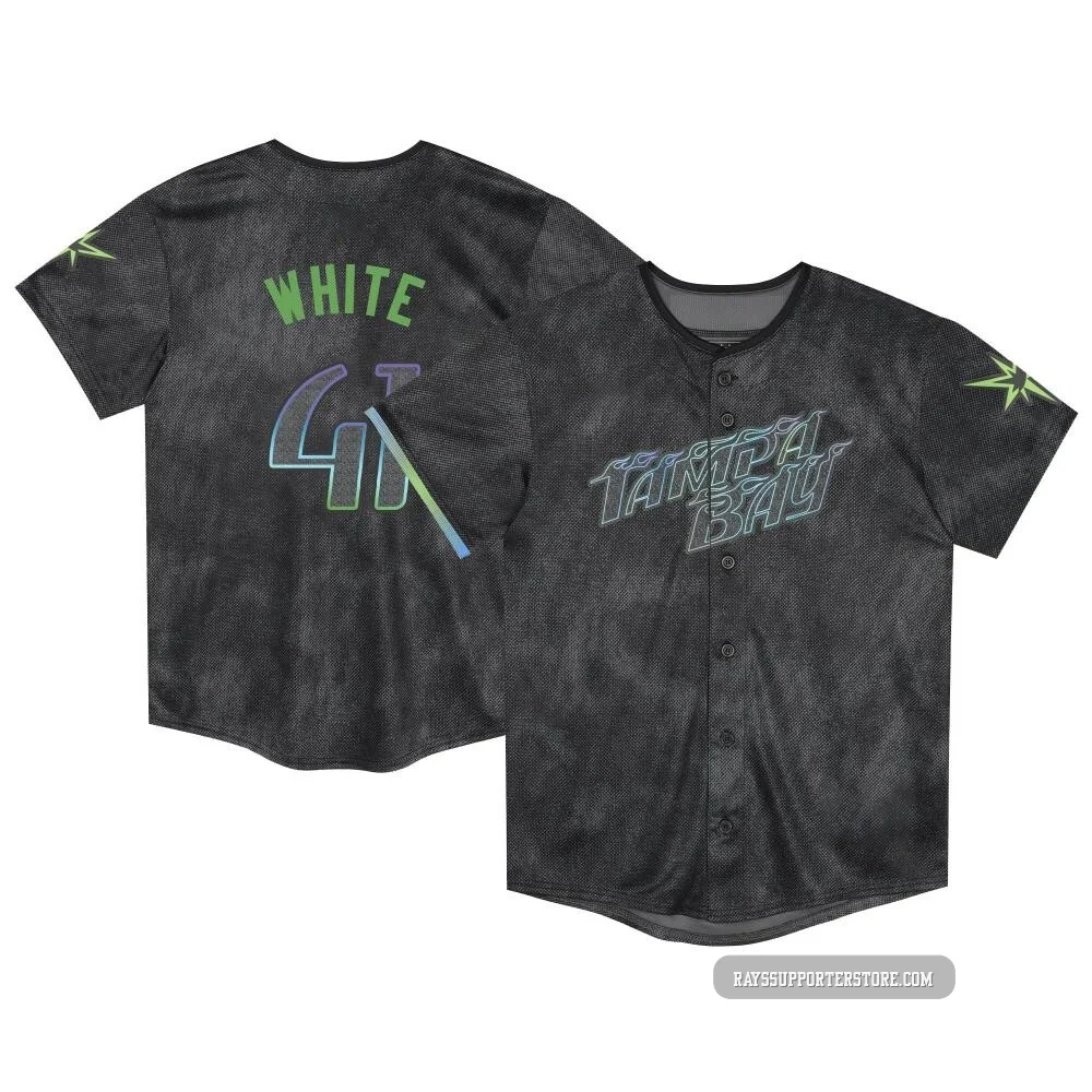 Tampa Bay Rays ＃41 Colby White Men's Limited Toddler 2024 City Connect Jersey - Charcoal