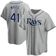 Tampa Bay Rays ＃41 Colby White Men's Replica Road Jersey - Gray