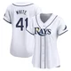 Tampa Bay Rays ＃41 Colby White Women's Limited Home Jersey - White