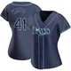 Tampa Bay Rays ＃41 Colby White Women's Replica Alternate Jersey - Navy