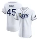 Tampa Bay Rays ＃45 Osvaldo Bido Men's Elite Home Jersey - White