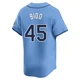 Tampa Bay Rays ＃45 Osvaldo Bido Youth Limited Alternate Jersey - Light Blue