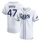 Tampa Bay Rays ＃47 Bryan Baker Men's Elite Home Jersey - White