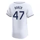 Tampa Bay Rays ＃47 Bryan Baker Men's Elite Home Jersey - White