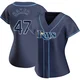 Tampa Bay Rays ＃47 Bryan Baker Women's Replica Alternate Jersey - Navy