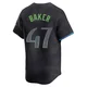 Tampa Bay Rays ＃47 Bryan Baker Youth Limited 2024 City Connect Jersey - Charcoal