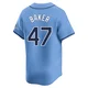 Tampa Bay Rays ＃47 Bryan Baker Youth Limited Alternate Jersey - Light Blue