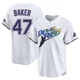 Tampa Bay Rays ＃47 Bryan Baker Youth Limited Throwback Cooperstown Jersey - White