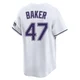 Tampa Bay Rays ＃47 Bryan Baker Youth Limited Throwback Cooperstown Jersey - White