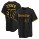 Tampa Bay Rays ＃47 Bryan Baker Youth Replica Snake Skin City Jersey - Black