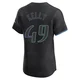 Tampa Bay Rays ＃49 Kevin Kelly Men's Elite 2024 City Connect Jersey - Charcoal