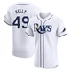 Tampa Bay Rays ＃49 Kevin Kelly Men's Elite Home Jersey - White