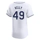 Tampa Bay Rays ＃49 Kevin Kelly Men's Elite Home Jersey - White
