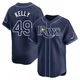 Tampa Bay Rays ＃49 Kevin Kelly Youth Limited Away Jersey - Navy