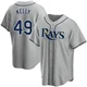 Tampa Bay Rays ＃49 Kevin Kelly Youth Replica Road Jersey - Gray