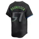 Tampa Bay Rays ＃57 Drew Rasmussen Men's Limited 2024 City Connect Jersey - Charcoal