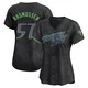 Tampa Bay Rays ＃57 Drew Rasmussen Women's Limited 2024 City Connect Jersey - Charcoal