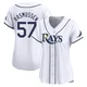 Tampa Bay Rays ＃57 Drew Rasmussen Women's Limited Home Jersey - White