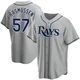 Tampa Bay Rays ＃57 Drew Rasmussen Youth Replica Road Jersey - Gray