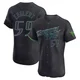 Tampa Bay Rays ＃59 Mason Englert Men's Elite 2024 City Connect Jersey - Charcoal