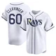 Tampa Bay Rays ＃60 Garrett Cleavinger Men's Limited Home Jersey - White