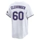 Tampa Bay Rays ＃60 Garrett Cleavinger Men's Limited Throwback Cooperstown Jersey - White