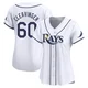 Tampa Bay Rays ＃60 Garrett Cleavinger Women's Limited Home Jersey - White