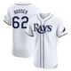 Tampa Bay Rays ＃62 Cam Booser Men's Elite Home Jersey - White
