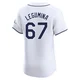 Tampa Bay Rays ＃67 Casey Legumina Men's Elite Home Jersey - White