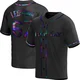 Tampa Bay Rays ＃67 Casey Legumina Men's Replica Holographic Alternate Jersey - Black