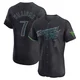 Tampa Bay Rays ＃7 Carson Williams Men's Elite 2024 City Connect Jersey - Charcoal