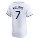 Tampa Bay Rays ＃7 Carson Williams Men's Elite Home Jersey - White