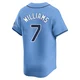 Tampa Bay Rays ＃7 Carson Williams Men's Limited Alternate Jersey - Light Blue