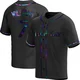 Tampa Bay Rays ＃7 Carson Williams Men's Replica Holographic Alternate Jersey - Black