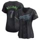 Tampa Bay Rays ＃7 Carson Williams Women's Limited 2024 City Connect Jersey - Charcoal