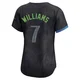 Tampa Bay Rays ＃7 Carson Williams Women's Limited 2024 City Connect Jersey - Charcoal