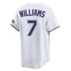 Tampa Bay Rays ＃7 Carson Williams Youth Limited Throwback Cooperstown Jersey - White