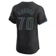 Tampa Bay Rays ＃70 Joe Maddon Men's Elite 2024 City Connect Jersey - Charcoal