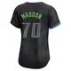 Tampa Bay Rays ＃70 Joe Maddon Women's Limited 2024 City Connect Jersey - Charcoal