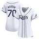 Tampa Bay Rays ＃70 Joe Maddon Women's Limited Home Jersey - White