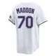 Tampa Bay Rays ＃70 Joe Maddon Youth Limited Throwback Cooperstown Jersey - White