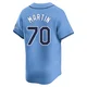 Tampa Bay Rays ＃70 Trevor Martin Men's Limited Alternate Jersey - Light Blue